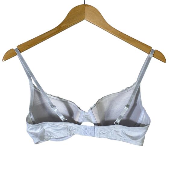 Kathy Ireland Intimates Lace Underwire Bra Womens 34C White Romantic - Picture 4 of 5